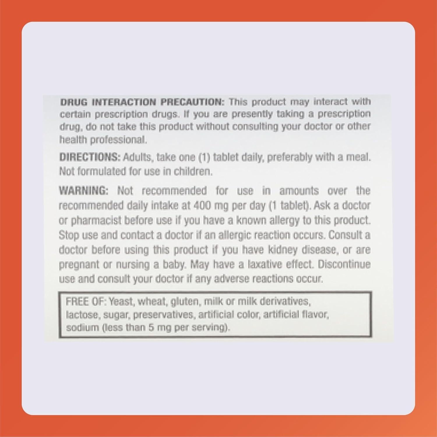 Tabletas de Óxido de Magnesio Rugby 400 mg - 120 Unidades