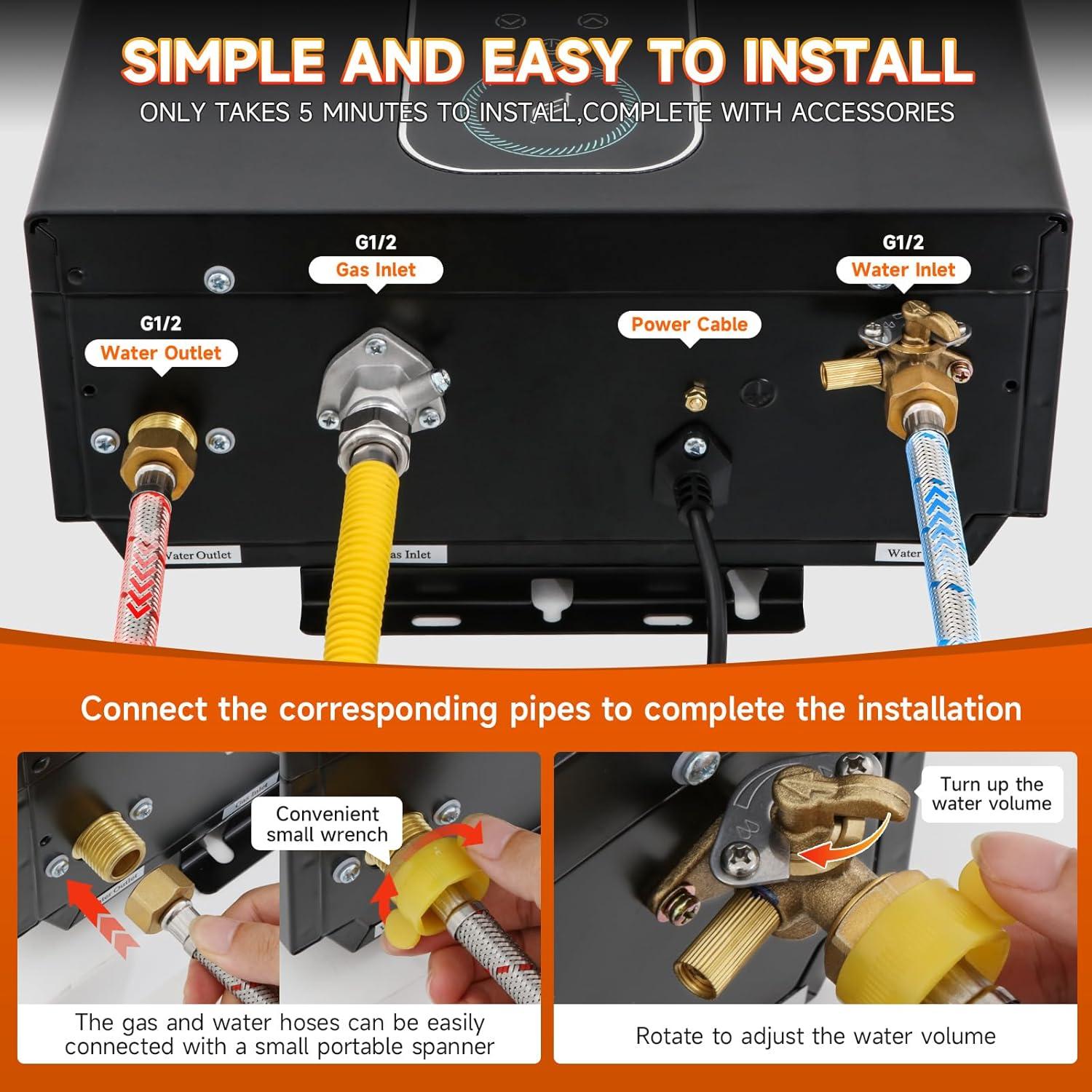 Calentador de Agua Sin Tanque Propano Forimo 16L Digital