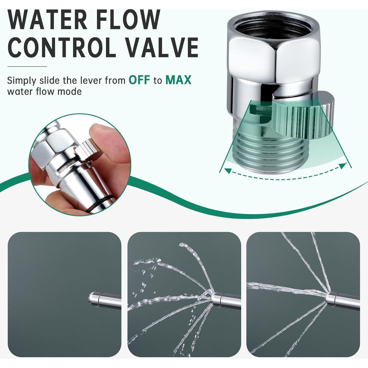 Kit de Enema de Ducha V-Frankness 22.86 cm con Válvula de Control