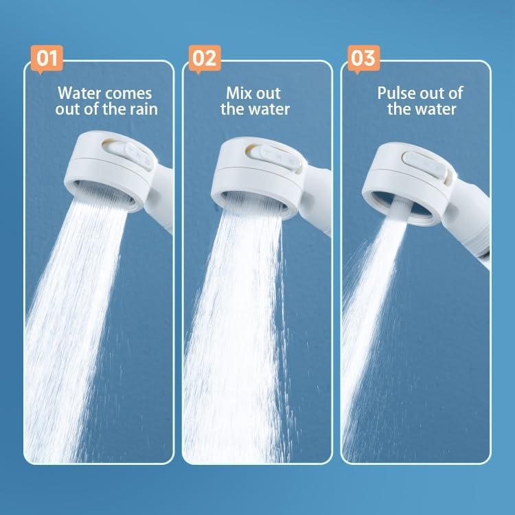 Filtro de Ducha Portátil Binga - Cabezal de Ducha Filtrante 3 Modos