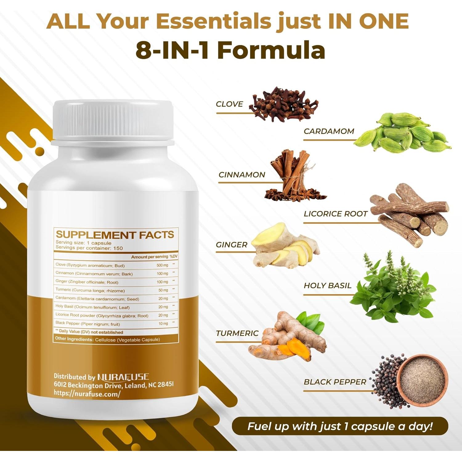 Suplemento Digestivo Liposomal Nurafuse 150 Cápsulas