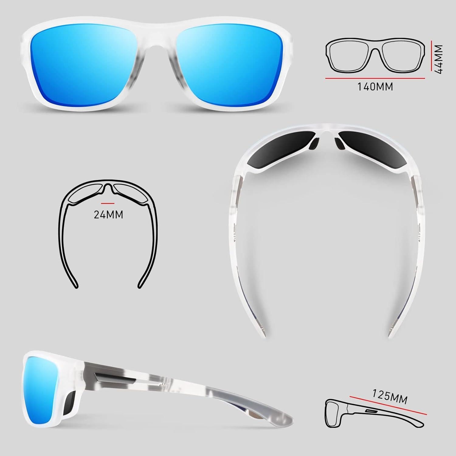 Gafas de sol deportivas WEAROYO polarizadas UV400 para outdoor