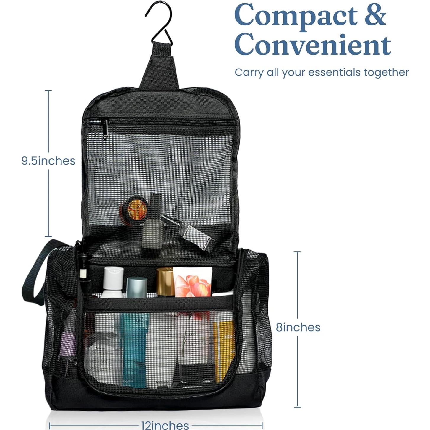 Caddy de Ducha Portátil Fine Living Negro 30.48x7.62x20.32 cm