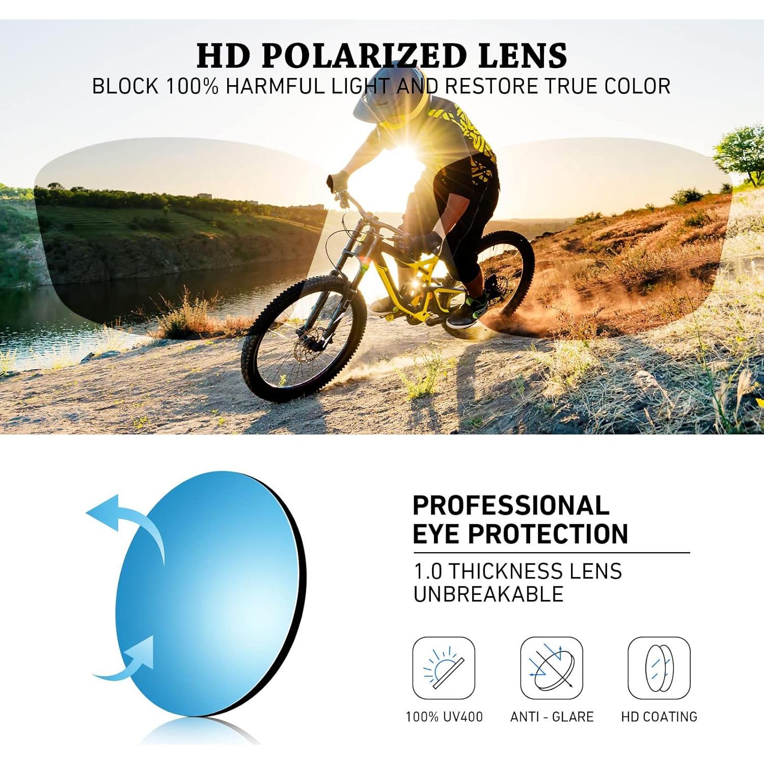 Gafas de sol deportivas WEAROYO polarizadas UV400 para outdoor