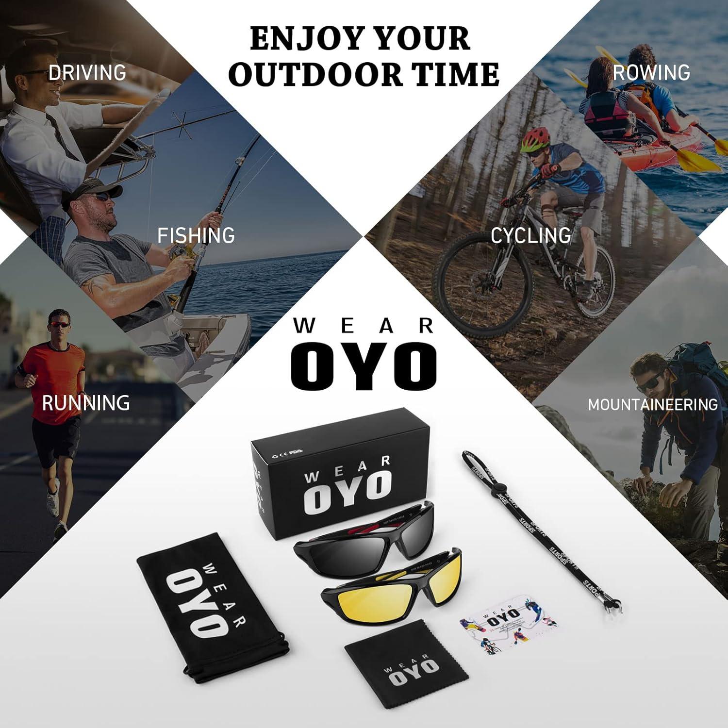 Gafas de sol deportivas WEAROYO polarizadas UV400 para outdoor