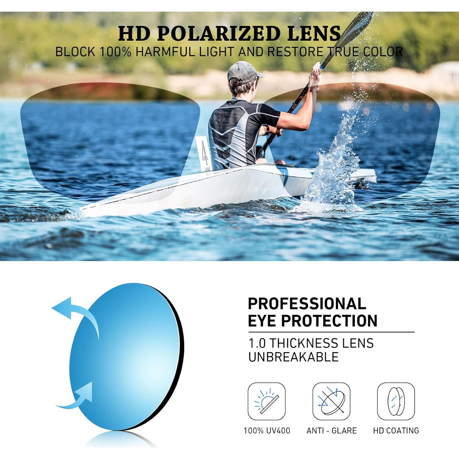 Gafas de sol deportivas WEAROYO polarizadas UV400 para outdoor