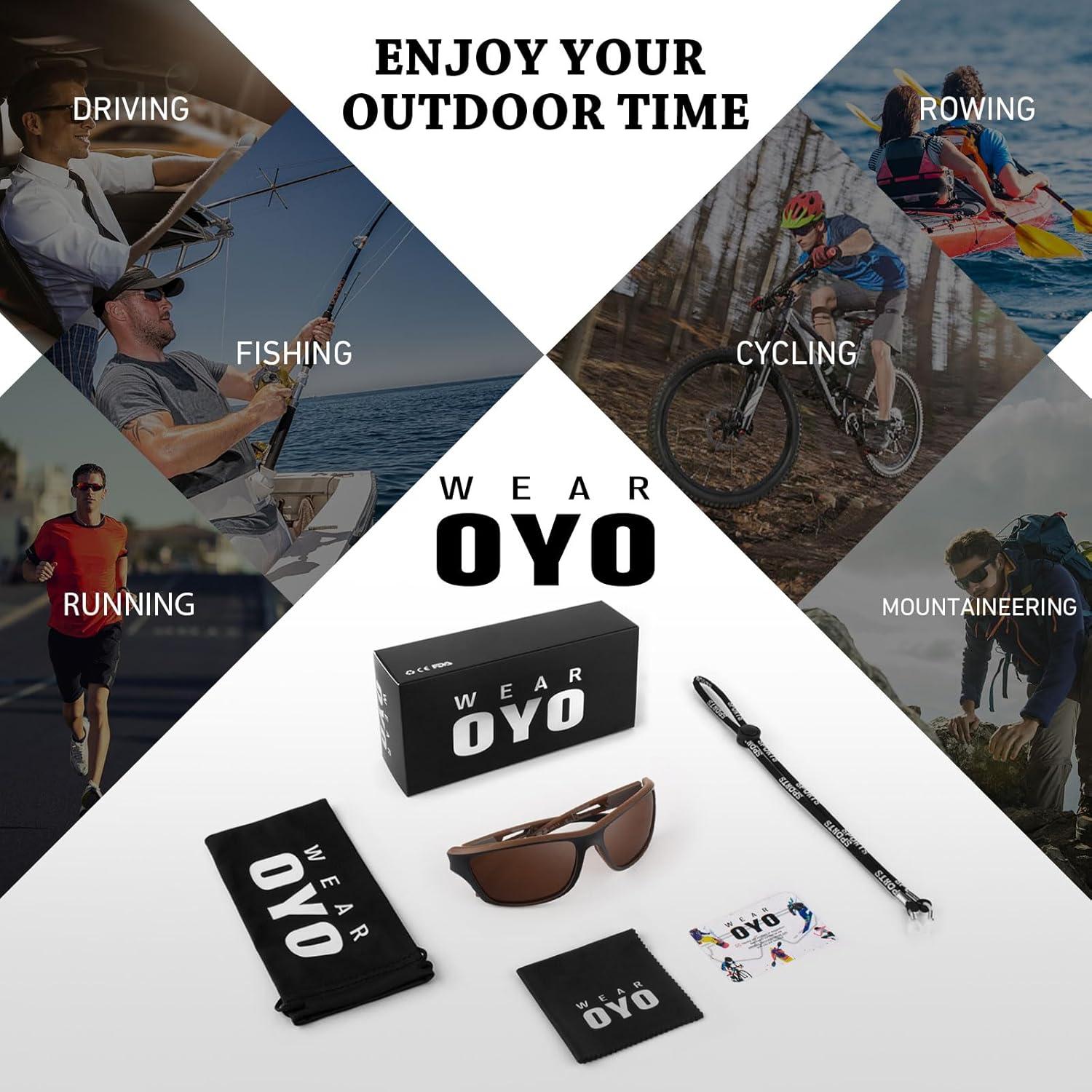 Gafas de sol deportivas WEAROYO polarizadas UV400 para outdoor