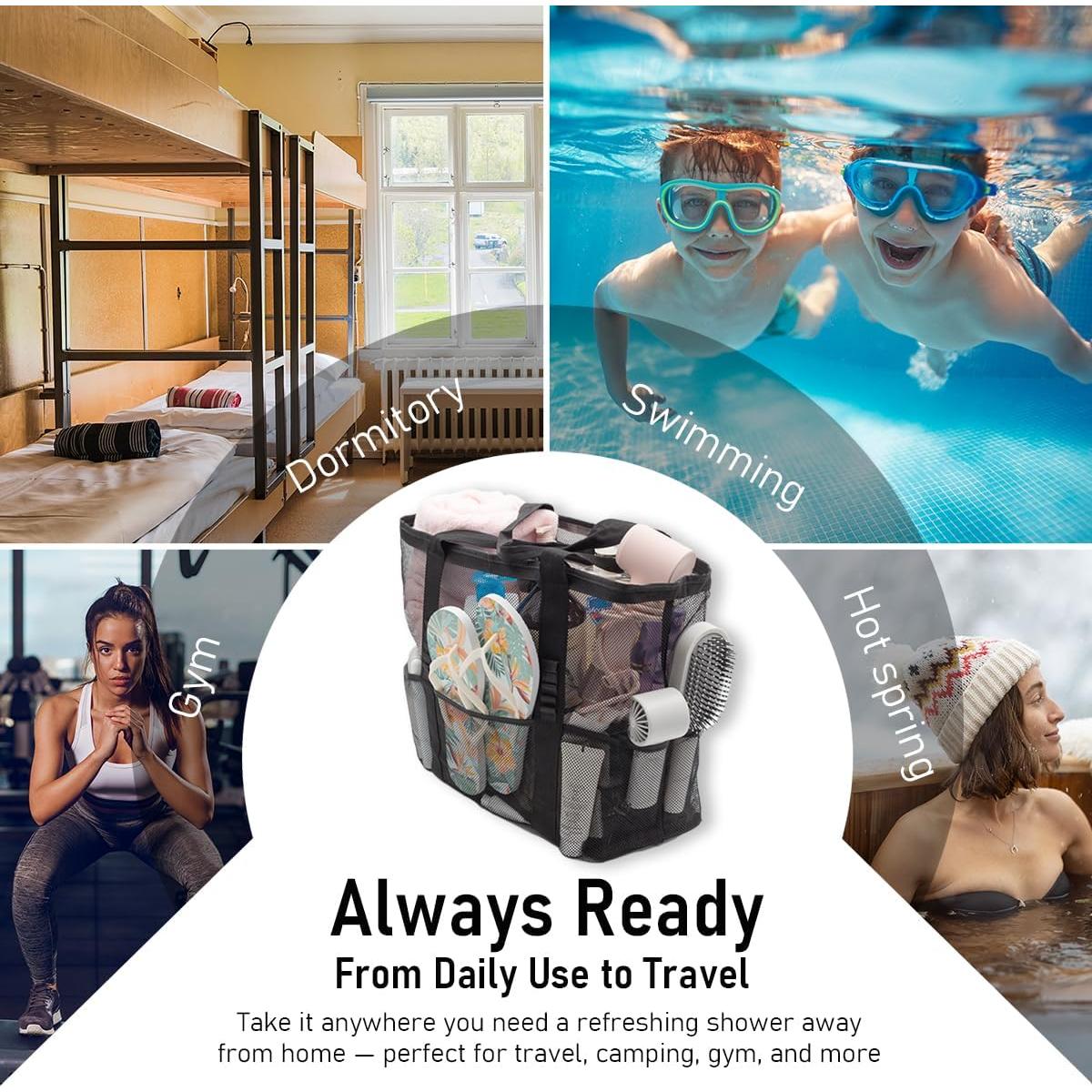 Organizador de Ducha Waspot 8 Bolsillos Impermeable 26.9cm