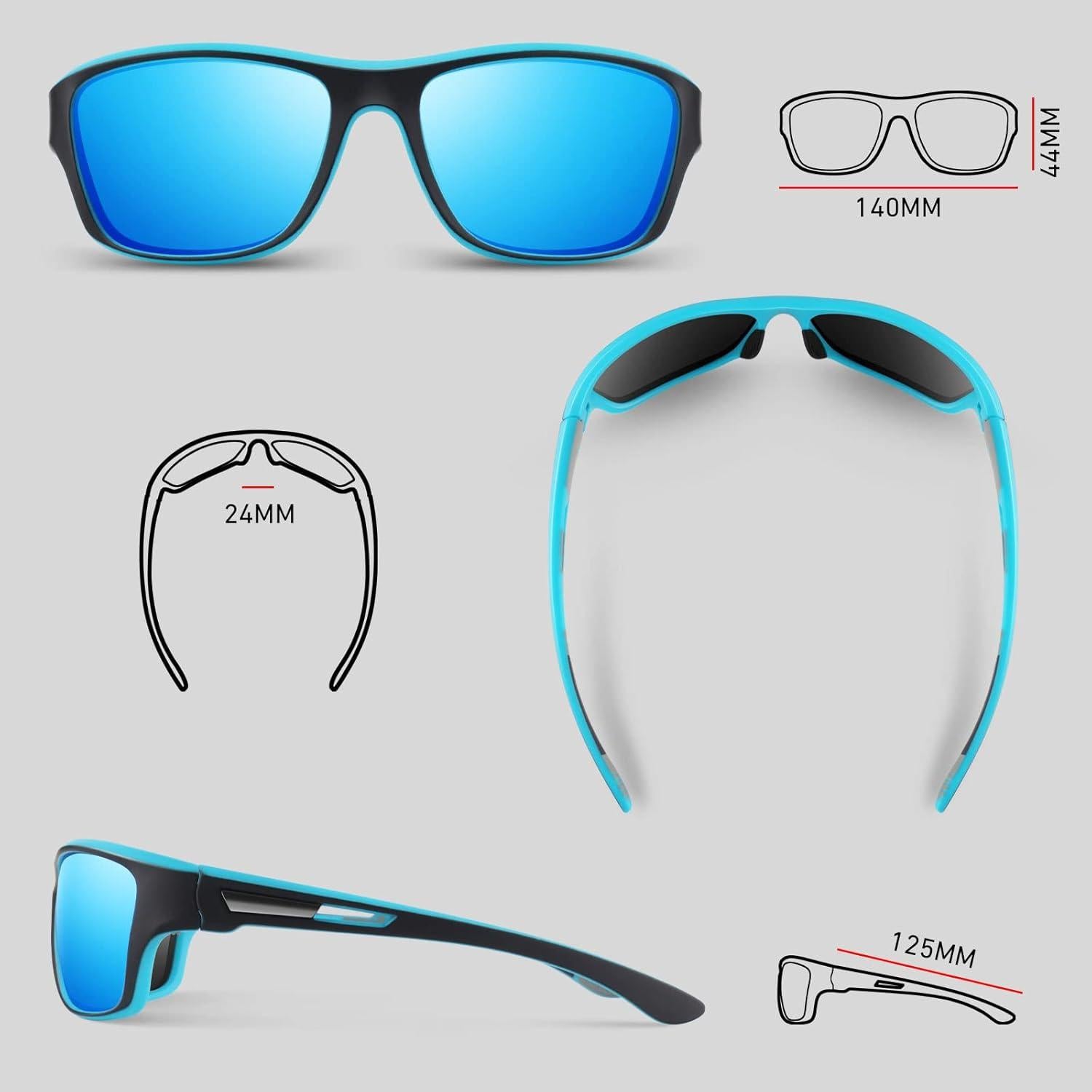 Gafas de sol deportivas WEAROYO polarizadas UV400