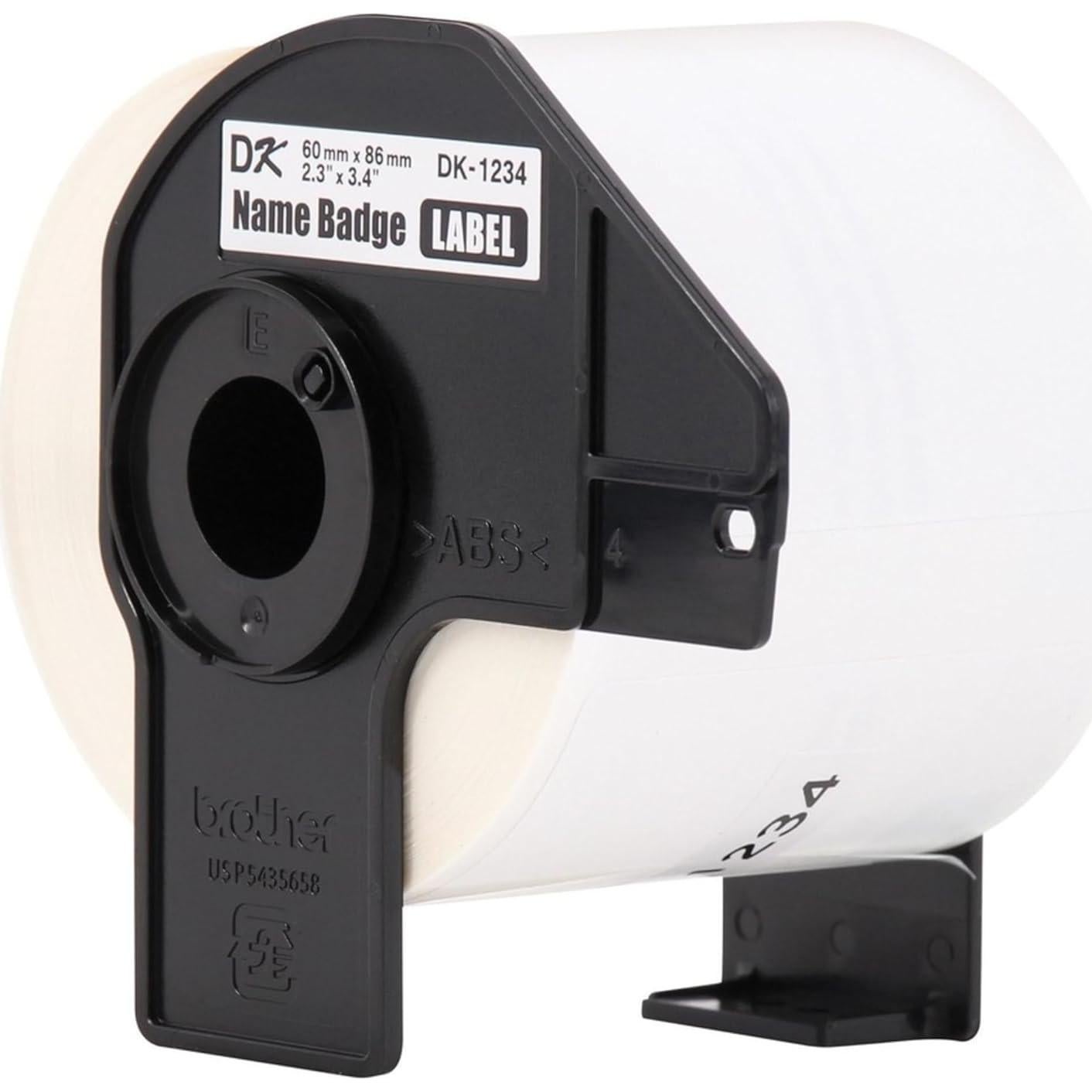 Etiquetas adhesivas Brother DK-12343PK, 60x86 mm, 3 rollos