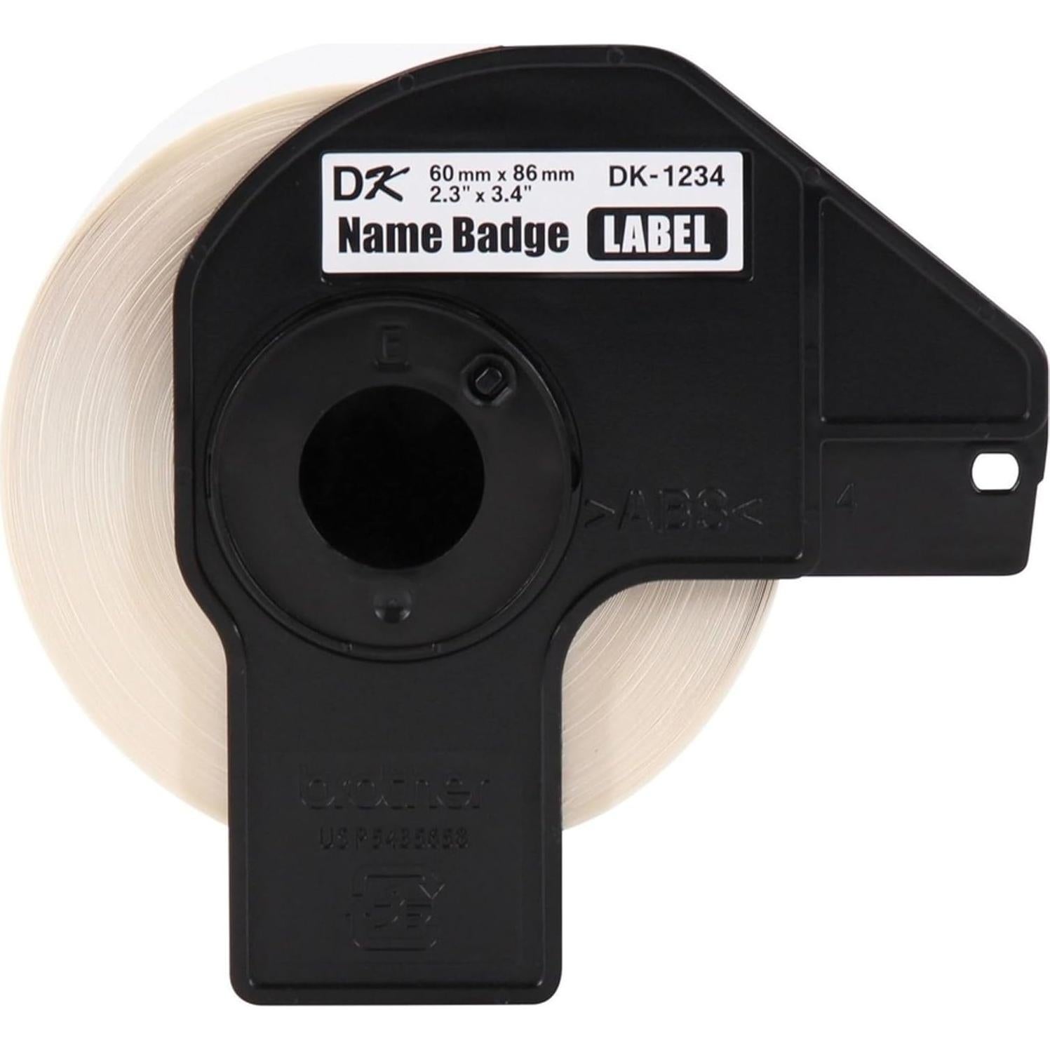 Etiquetas adhesivas Brother DK-12343PK, 60x86 mm, 3 rollos