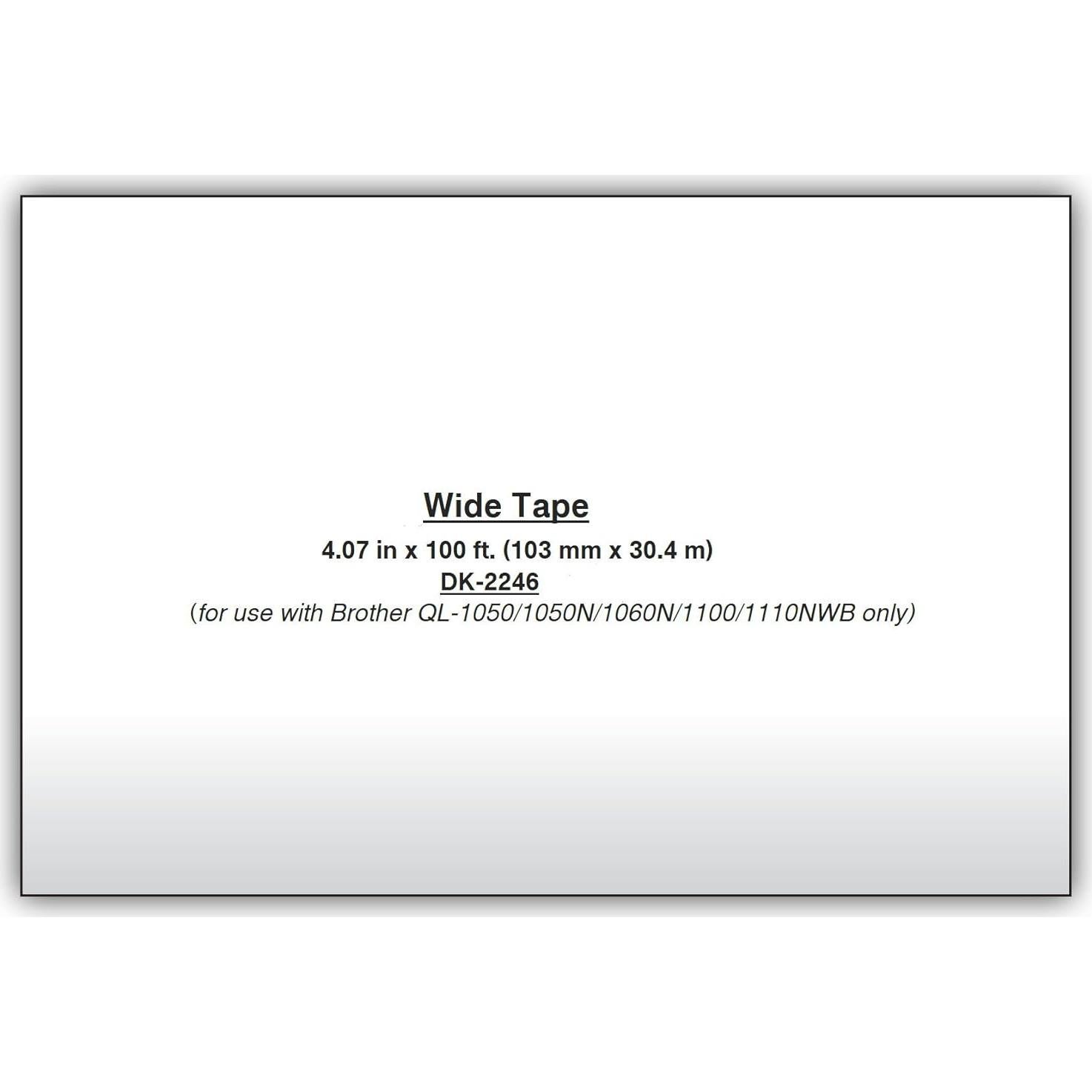 Etiquetas de Papel Continuo Brother DK-2246 103mm x 30.4m