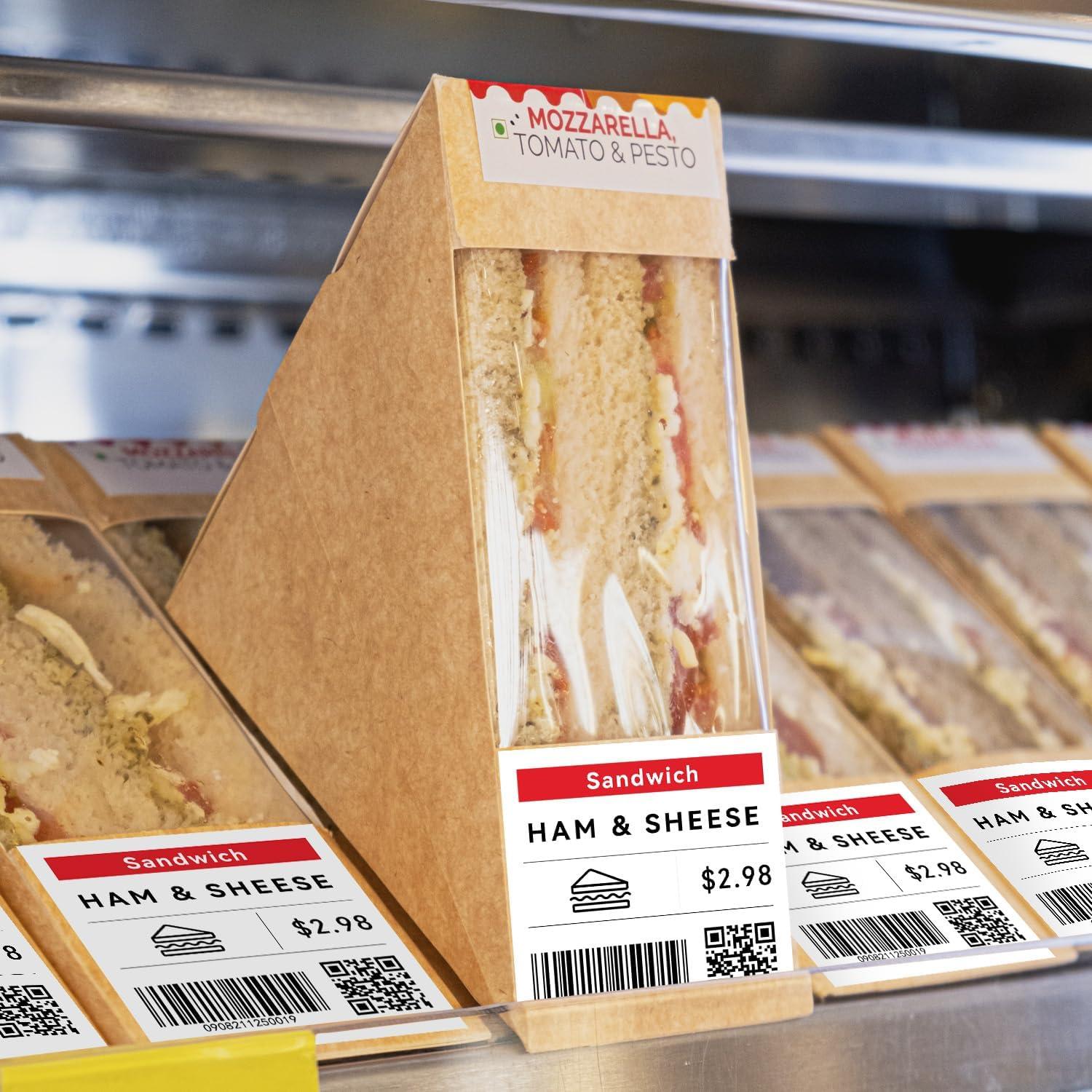 6 Rollos Etiquetas Continuas Anycolor DK-2251 62mm x 15.24m