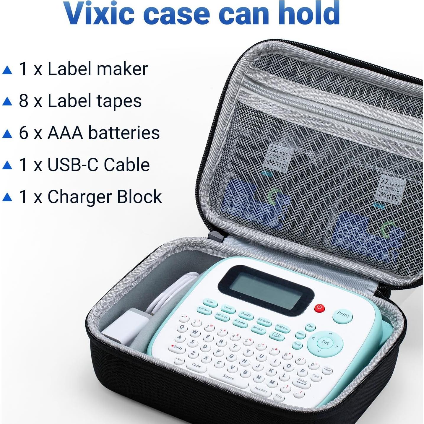 Funda de Almacenamiento Vixic para Etiquetadora D210S y Brother