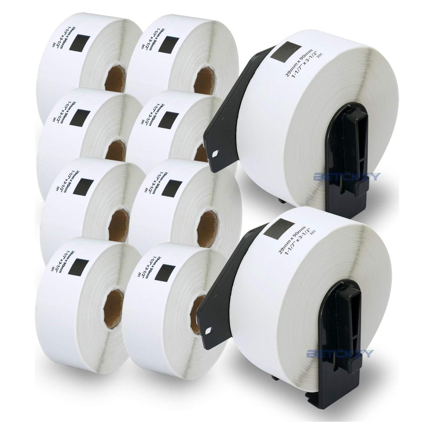Etiquetas de Dirección BETCKEY DK-1201 - 10 Rollos (4000 Etiquetas)