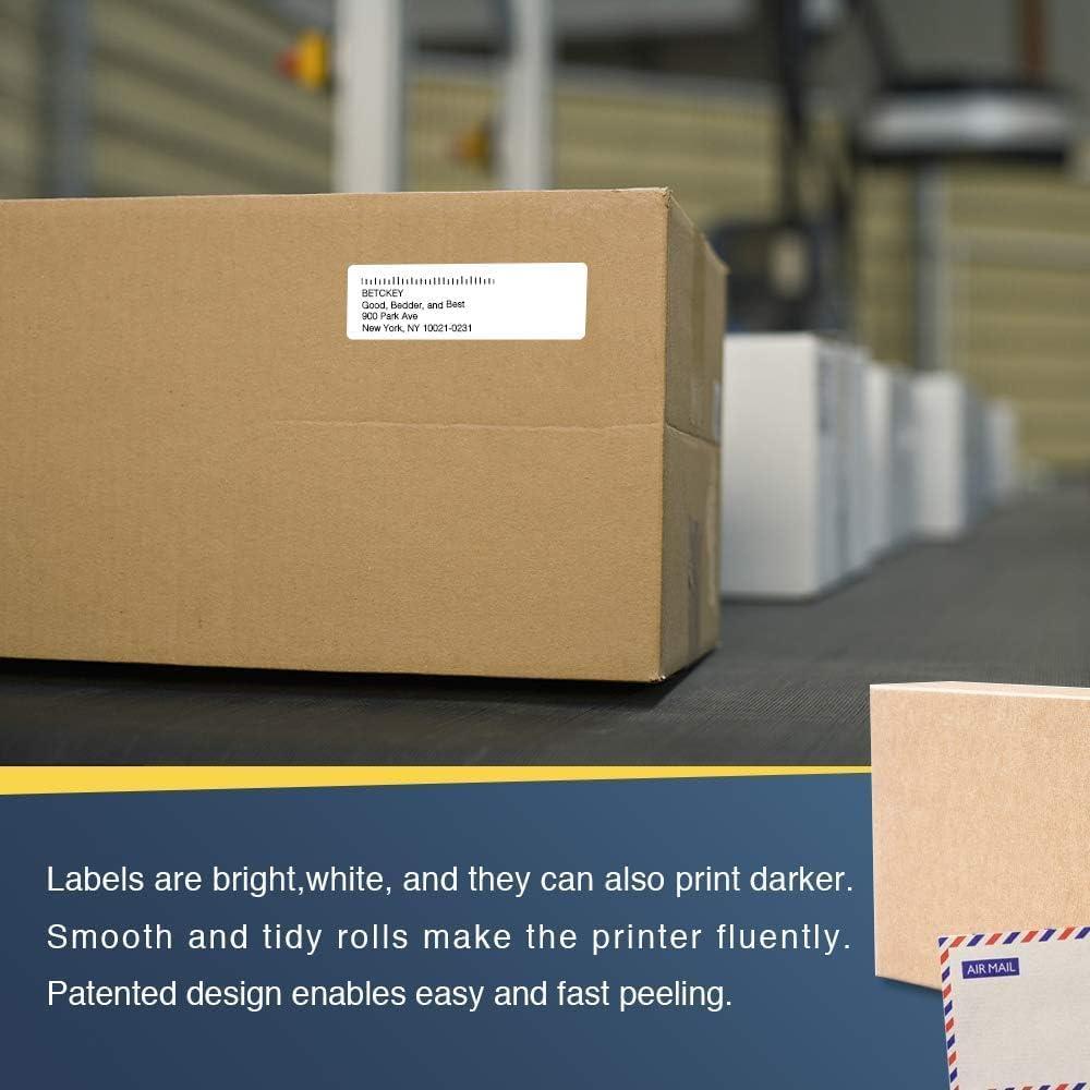 Etiquetas de Dirección BETCKEY DK-1201 - 10 Rollos (4000 Etiquetas)