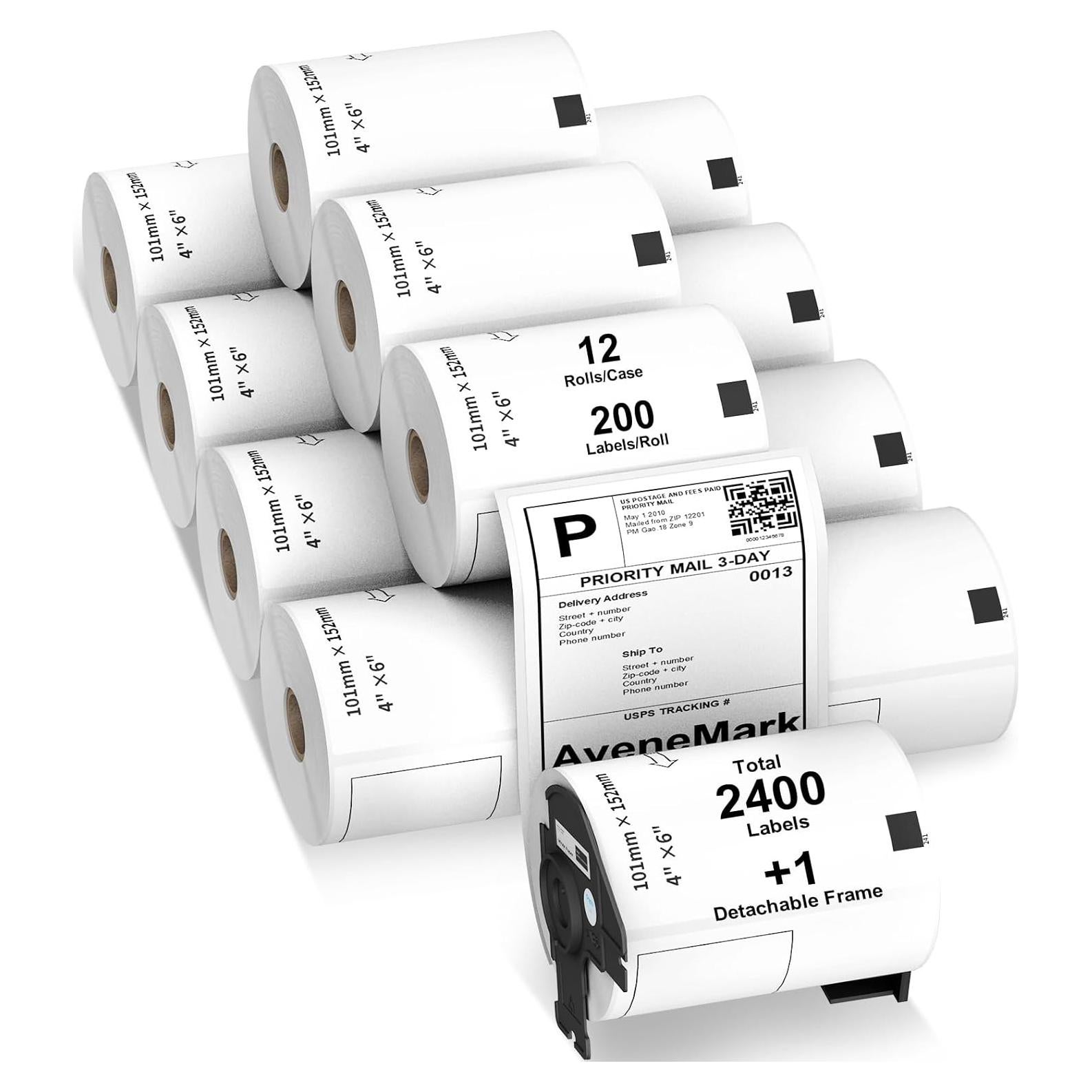 Etiquetas de Envío AveneMark DK-1241 - 2400 Unidades