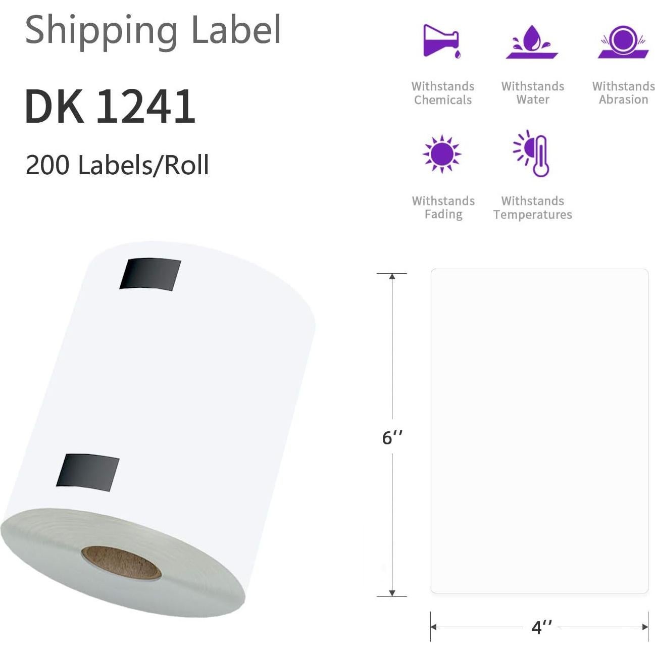 Etiquetas de Envío AveneMark DK-1241 - 2400 Unidades