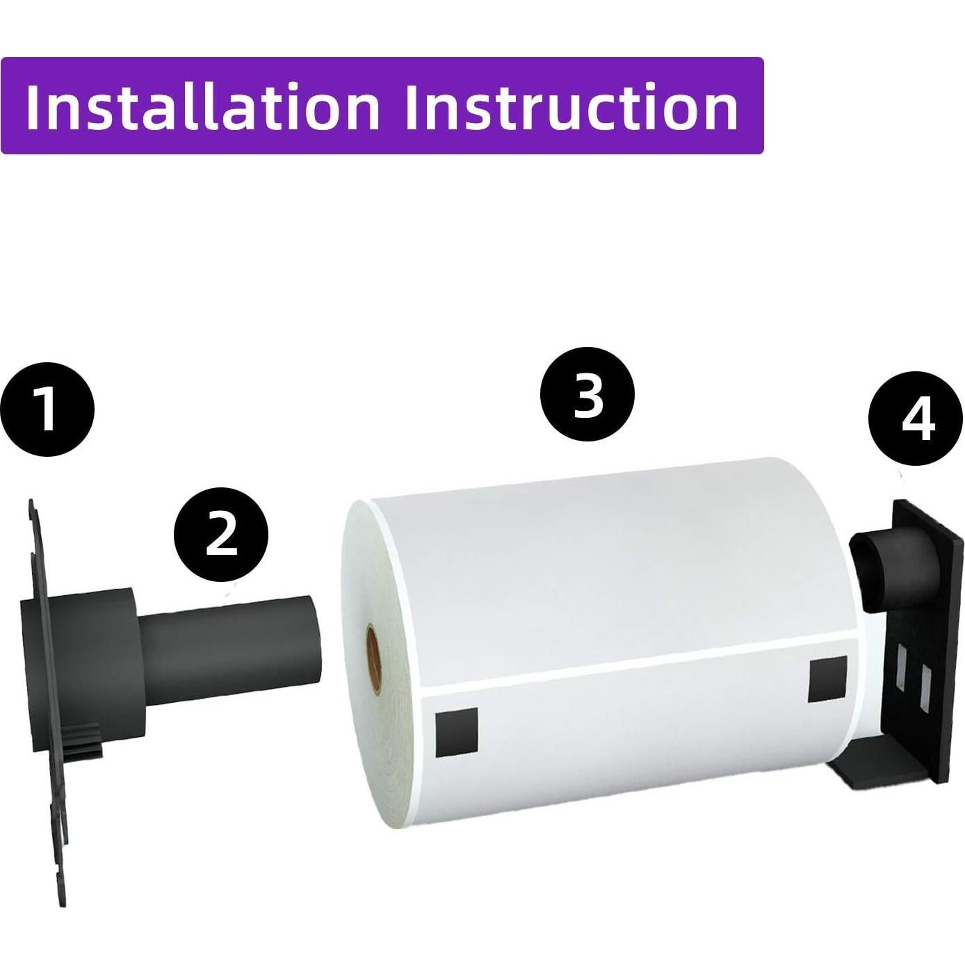 Etiquetas de Envío AveneMark DK-1241 - 2400 Unidades