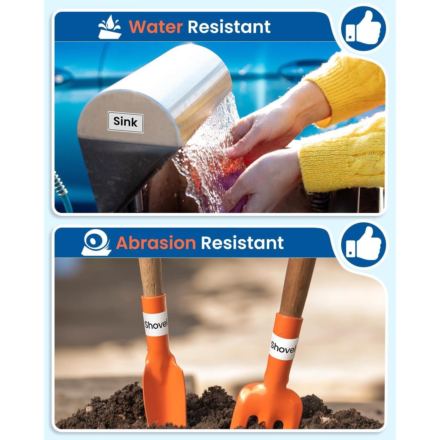 Cinta de Etiquetadora Labelife TZe-251 24mm Blanca 10 Pack