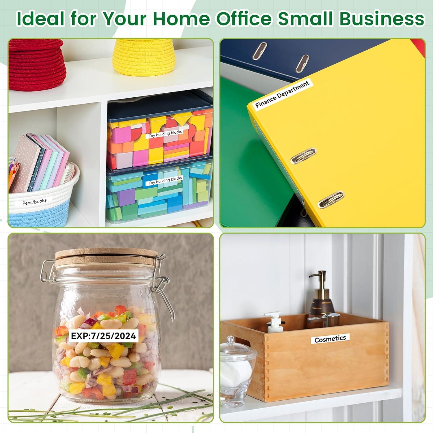 Cinta de Etiquetas AONOMI TZe-231 12mm Laminada Blanca 8pk