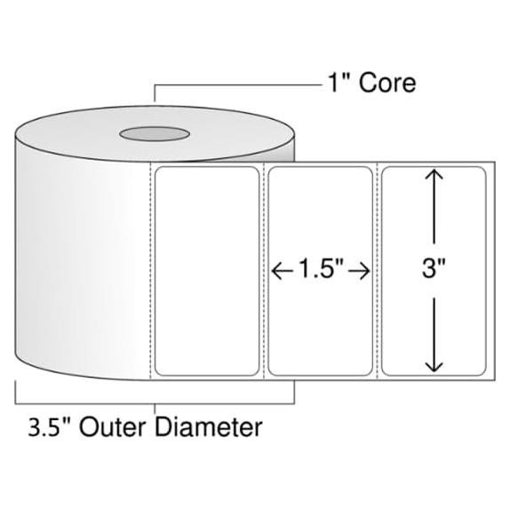 Etiquetas de Envío y Dirección XLS 76x38mm 12 Rollos 10800 Unidades