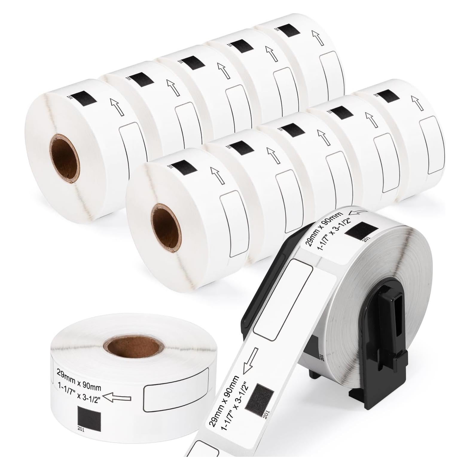 12 Rollos Etiquetas Troqueladas Labelife DK-1201 29x90mm