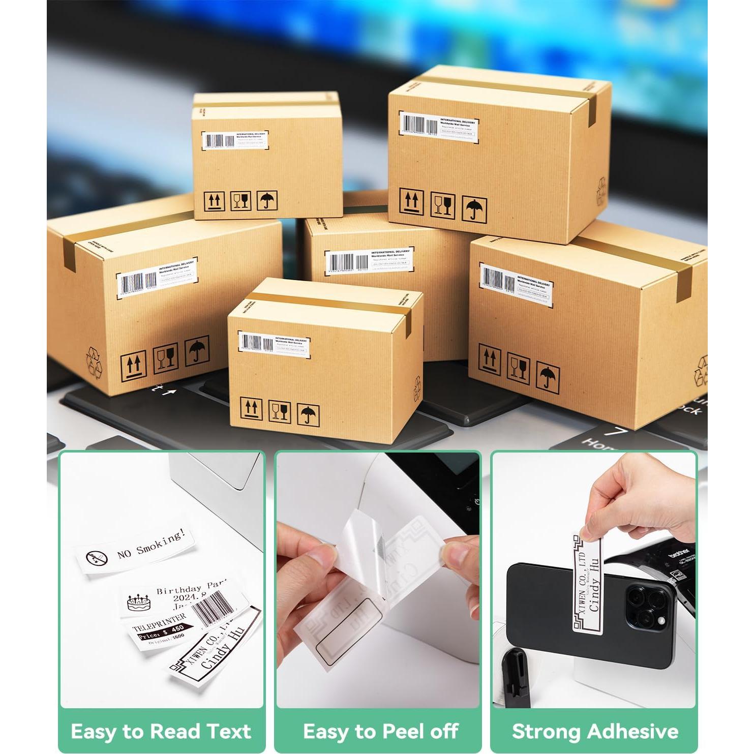 12 Rollos Etiquetas Troqueladas Labelife DK-1201 29x90mm