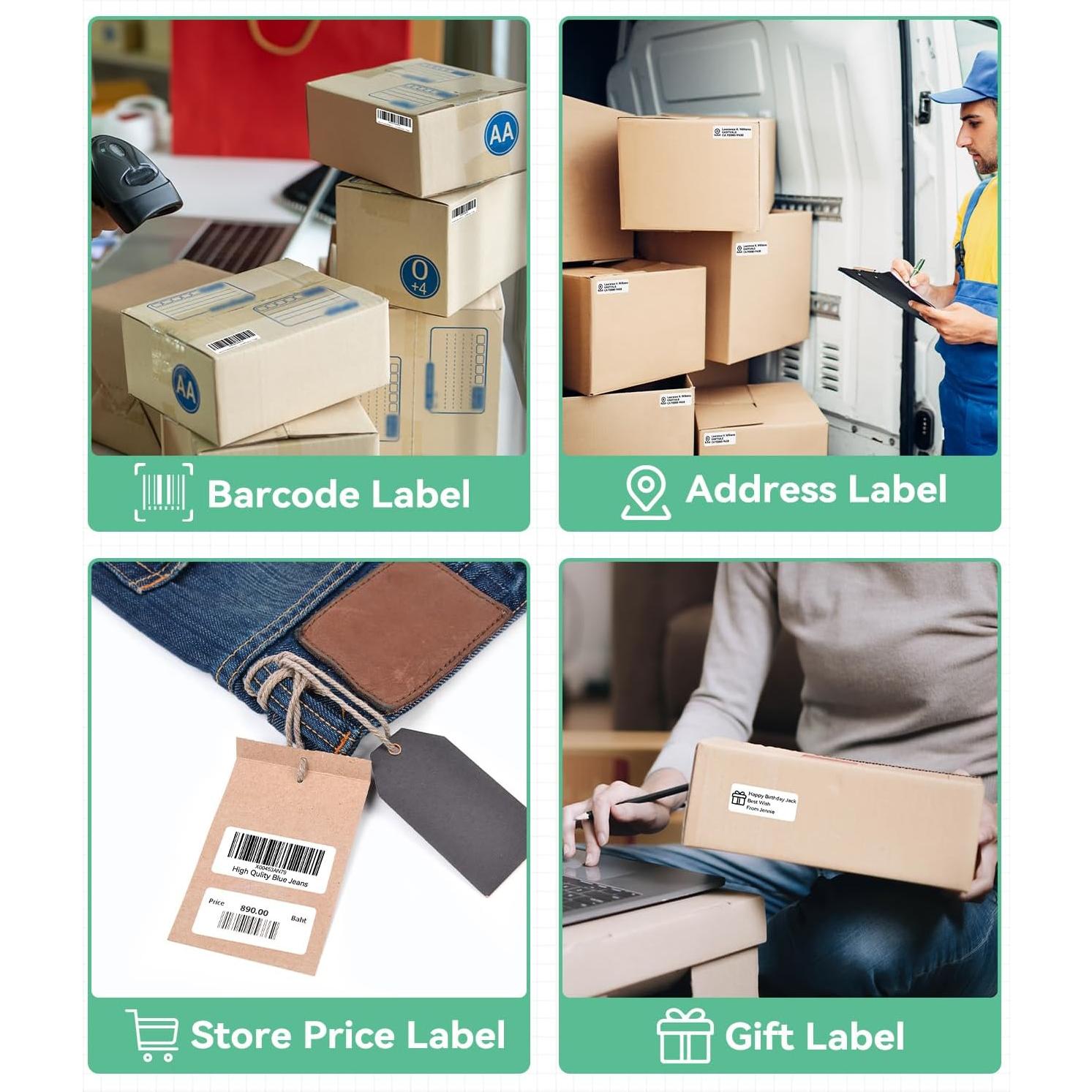 12 Rollos Etiquetas Troqueladas Labelife DK-1201 29x90mm