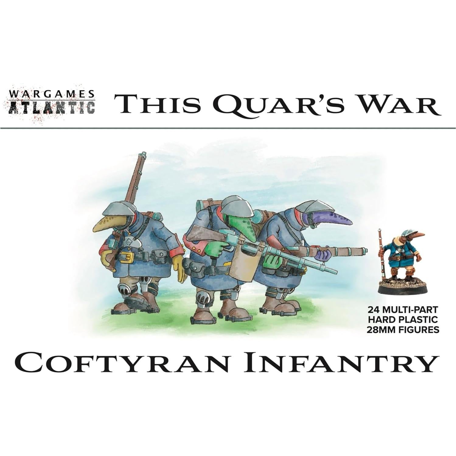 Infantería Coftyran Wargames Atlantic 24 Figuras 28mm
