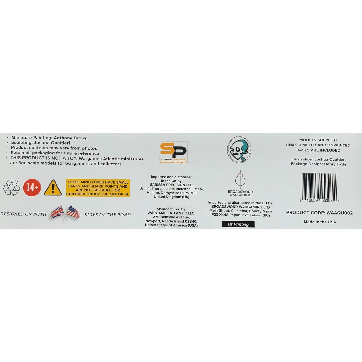 Infantería Coftyran Wargames Atlantic 24 Figuras 28mm