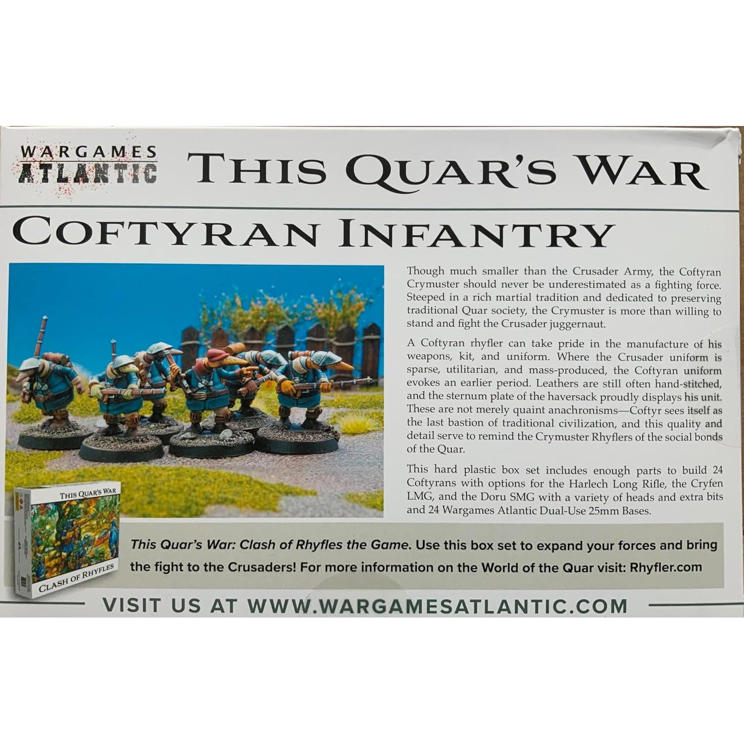 Infantería Coftyran Wargames Atlantic 24 Figuras 28mm