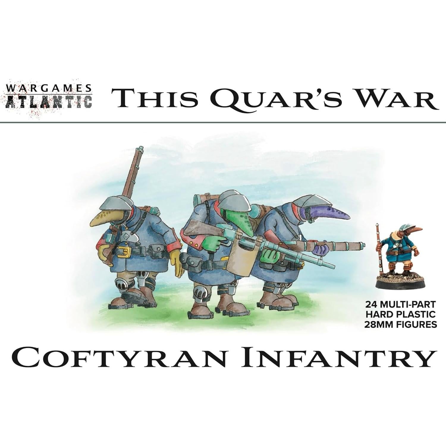 Infantería Coftyran Wargames Atlantic 24 Figuras 28mm