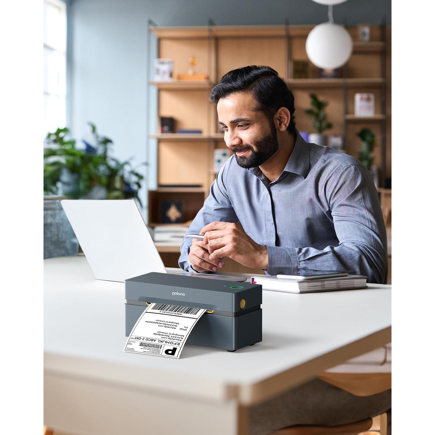 Impresora de Etiquetas Térmicas Bluetooth POLONO PL80E 4x6