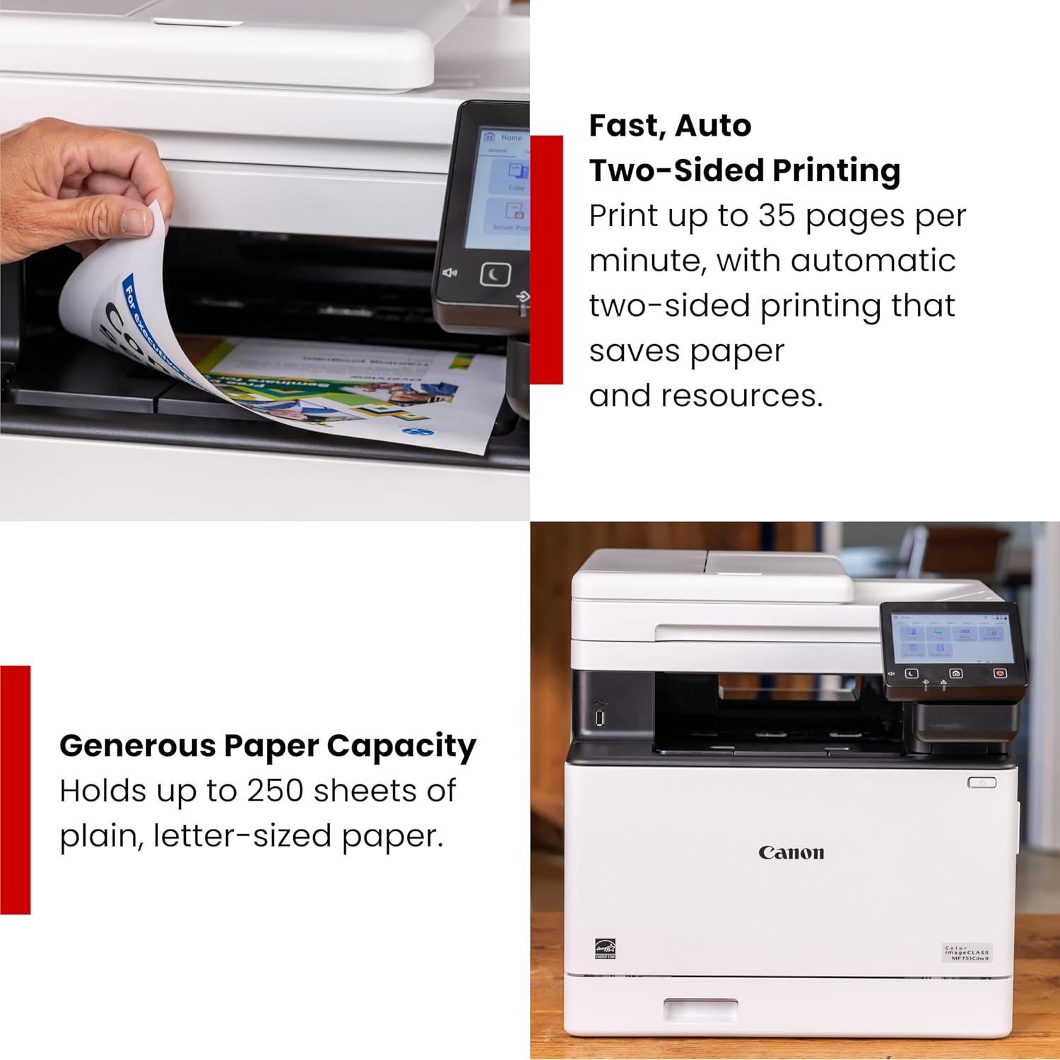 Impresora láser color Canon imageCLASS MF753Cdw II 4 en 1