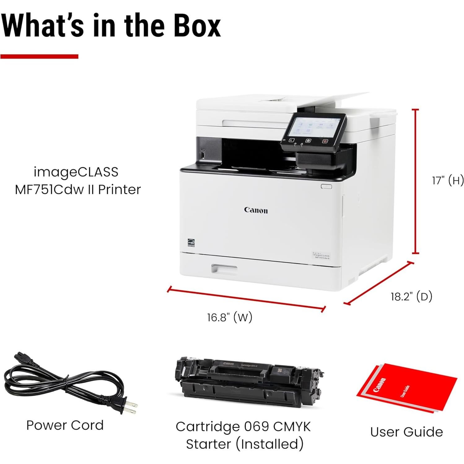 Impresora láser multifuncional Canon imageCLASS MF751Cdw II