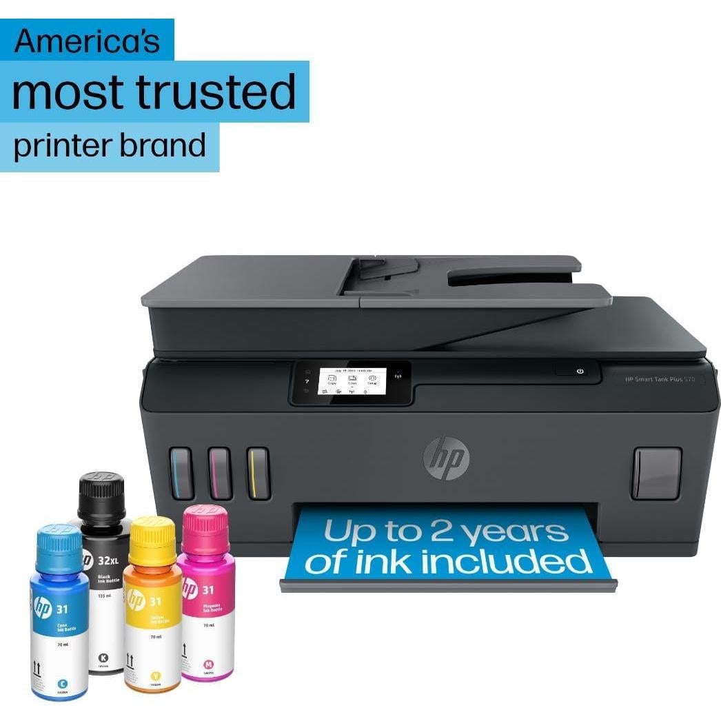 Impresora Todo-en-Uno HP Smart Tank Plus 570 Inalámbrica