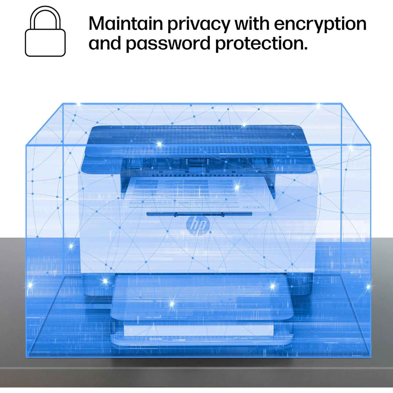 Impresora Inalámbrica HP LaserJet M209dw - Doble Cara, 30 ppm