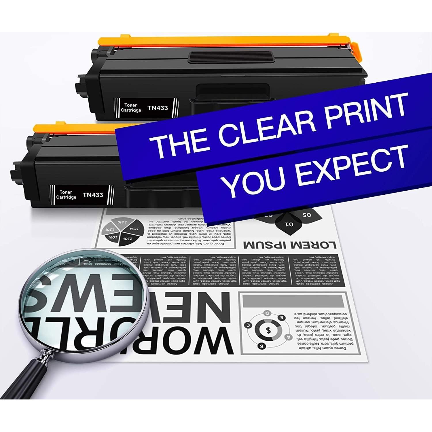 Cartucho de Tóner Negro GPC Image TN433 Compatible Brother (2 Unidades)