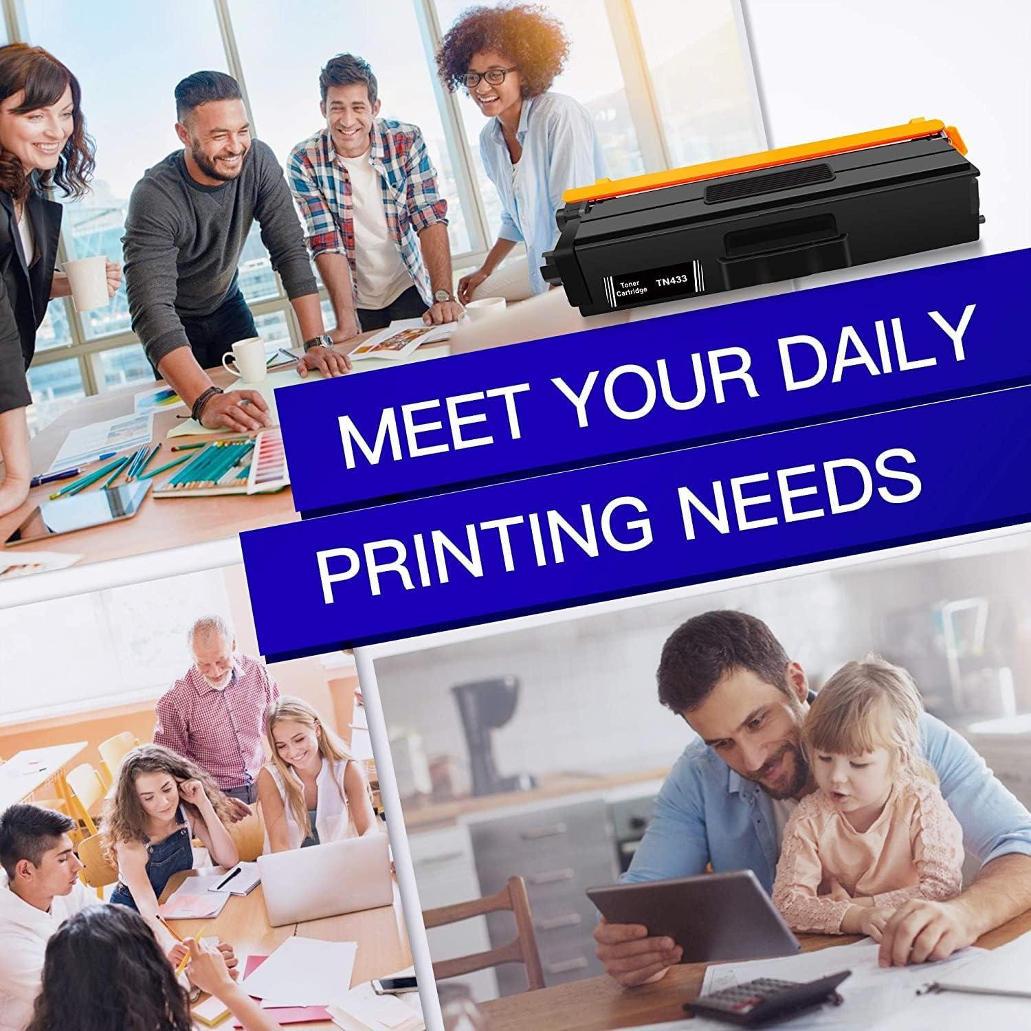 Cartucho de Tóner Negro GPC Image TN433 Compatible Brother (2 Unidades)