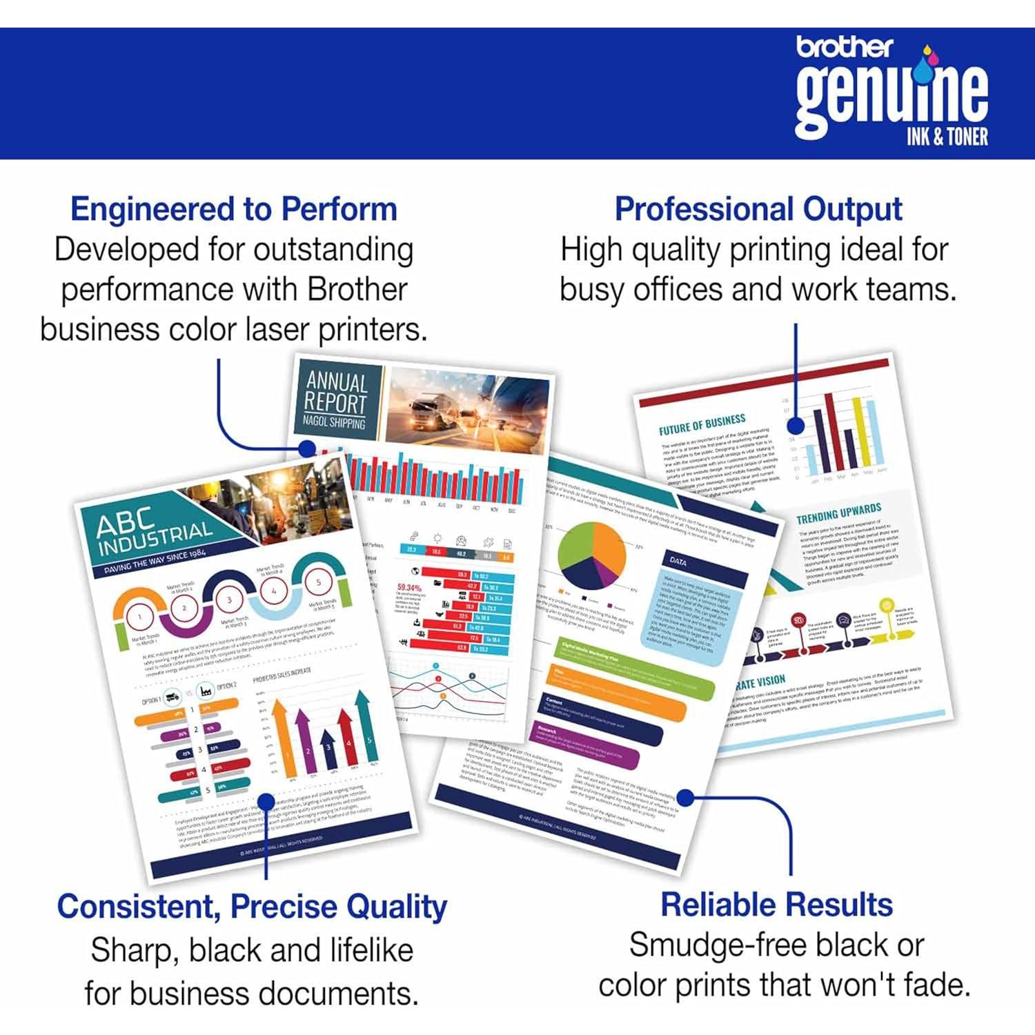 Cartucho de Tóner Amarillo Brother TN635XLY Alta Capacidad