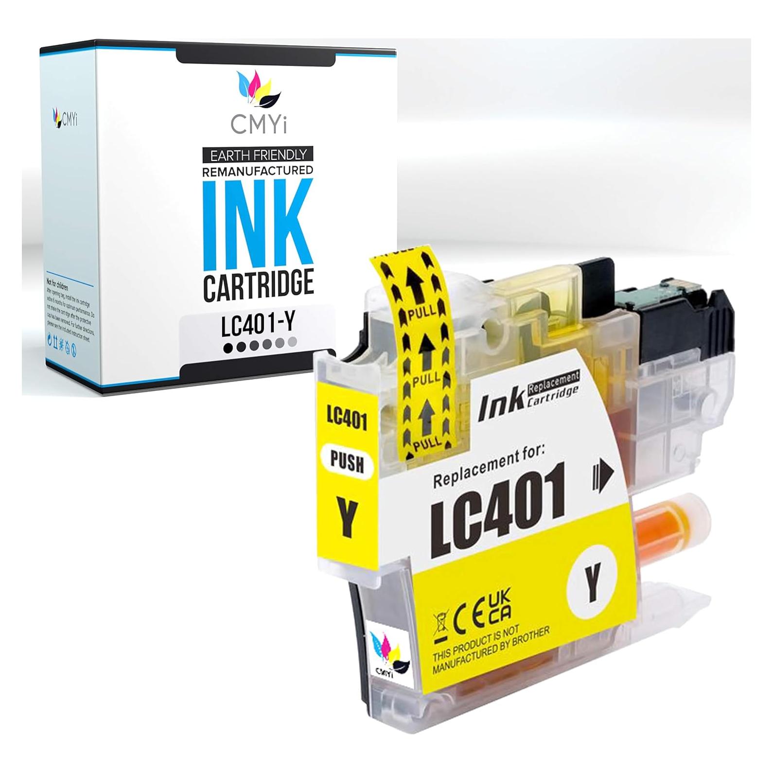 Cartucho de tinta amarillo CMYi LC401 para Brother