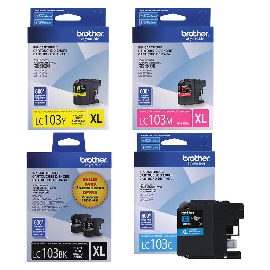 Conjunto de cartuchos de tinta Brother LC103 para MFC-6920DW