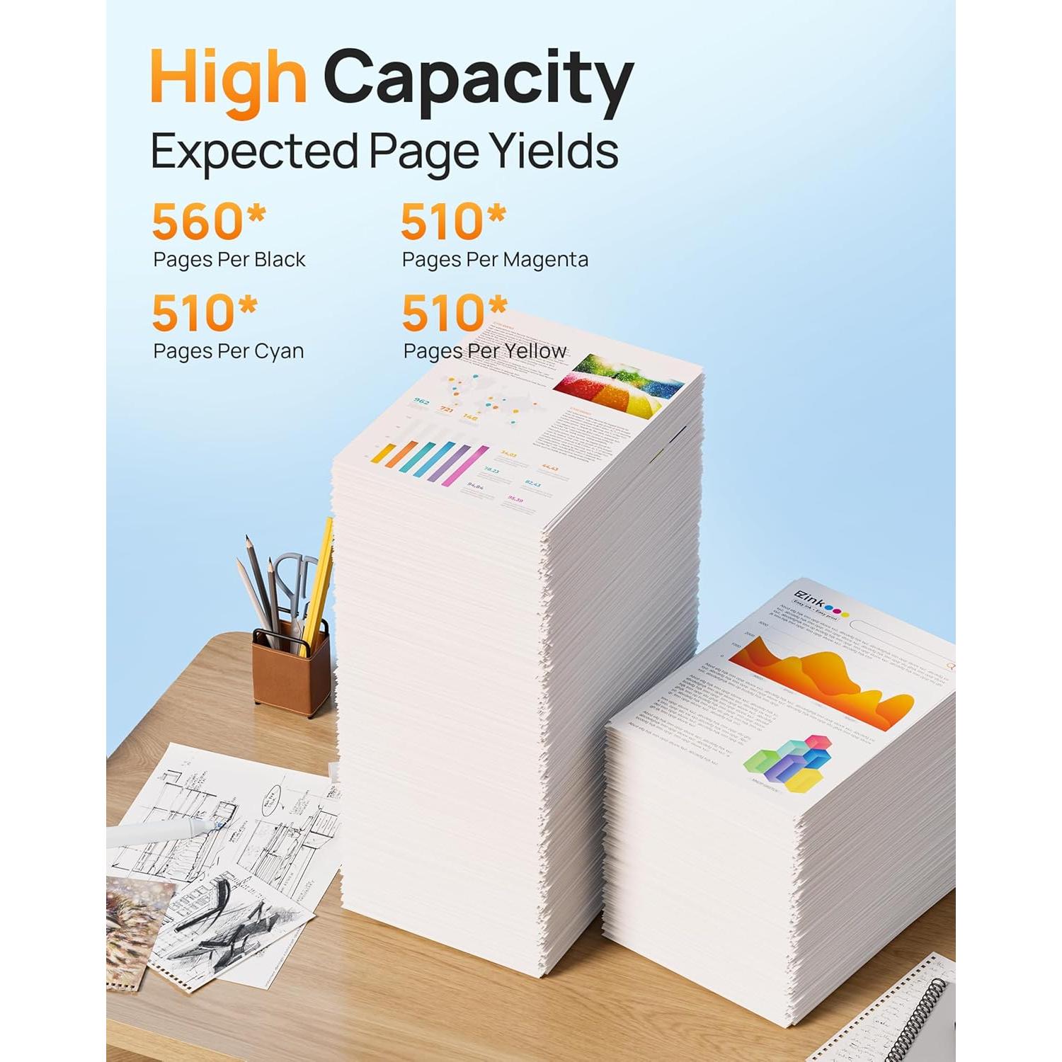 Cartuchos de tinta E-Z Ink LC401XL para impresora Brother - 4 Paquete