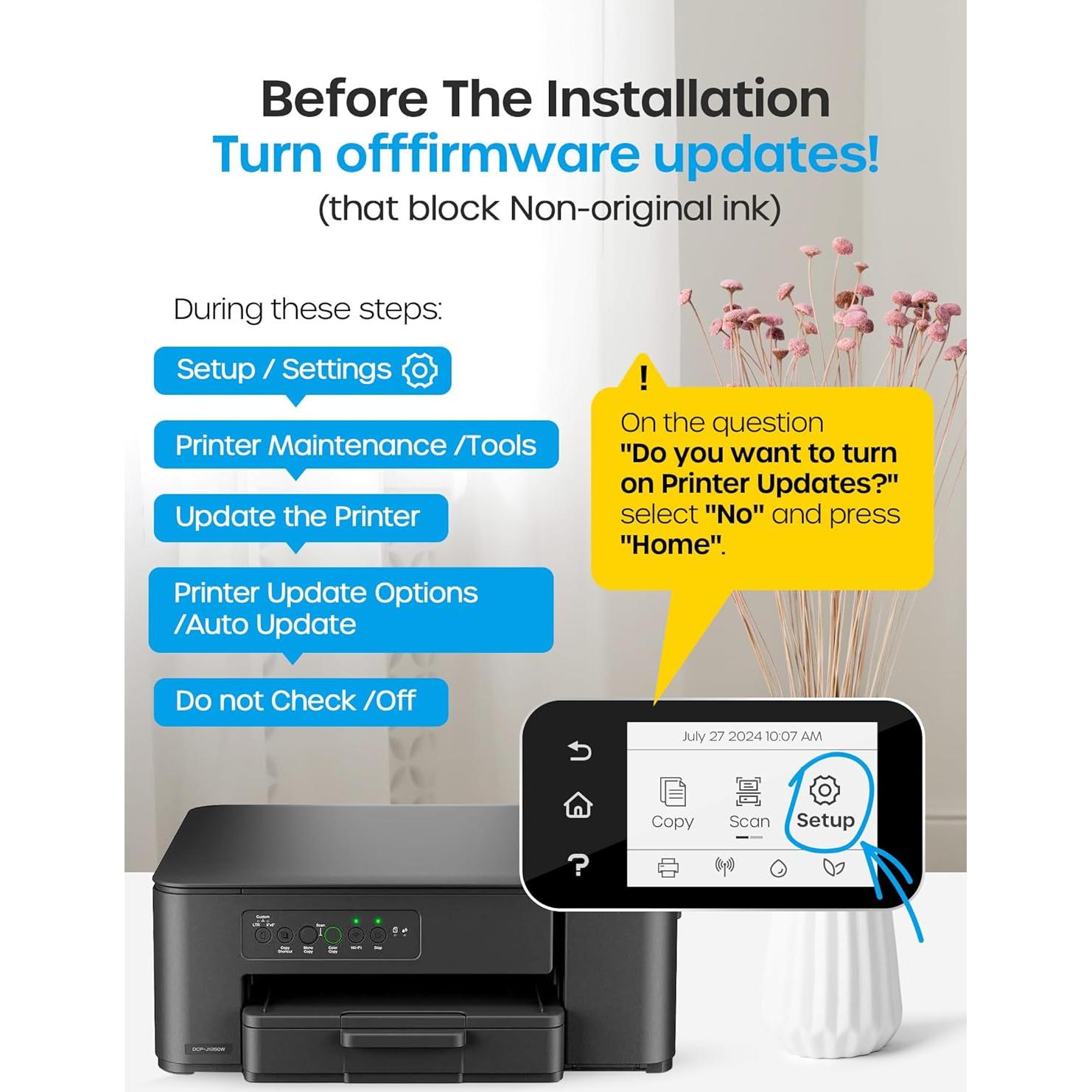 Cartuchos de Tinta Compatible LC501 iNKPAD - 4 Piezas Negro, Cian, Magenta, Amarillo