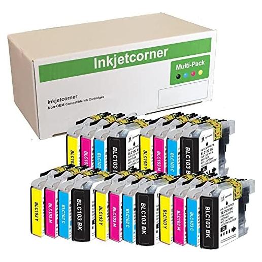 Cartuchos de tinta Inkjetcorner LC103XL compatibles 20 unidades