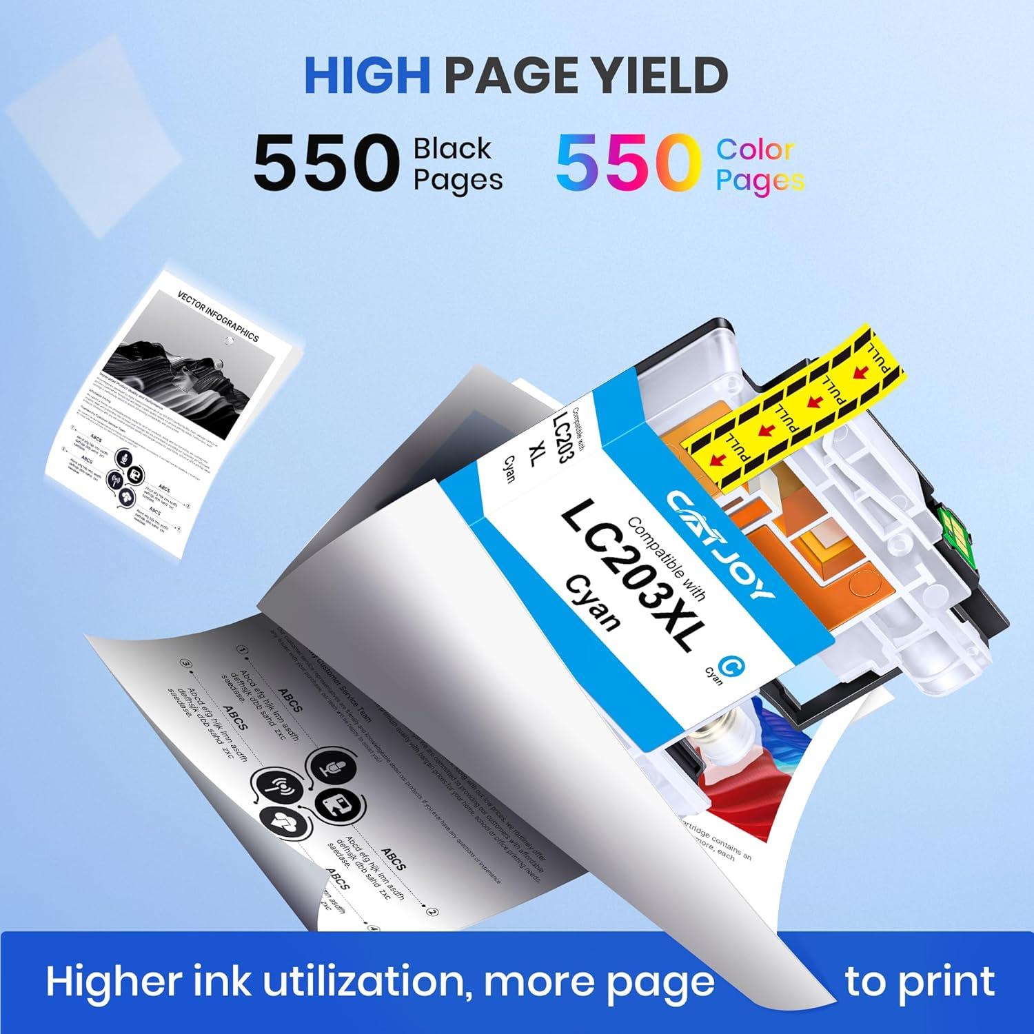 Cartuchos de tinta compatibles Brother LC203XL 4 colores