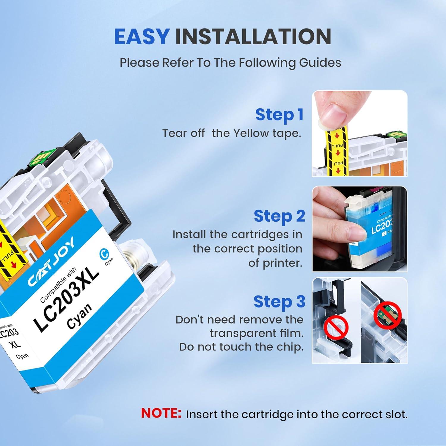 Cartuchos de tinta compatibles Brother LC203XL 4 colores