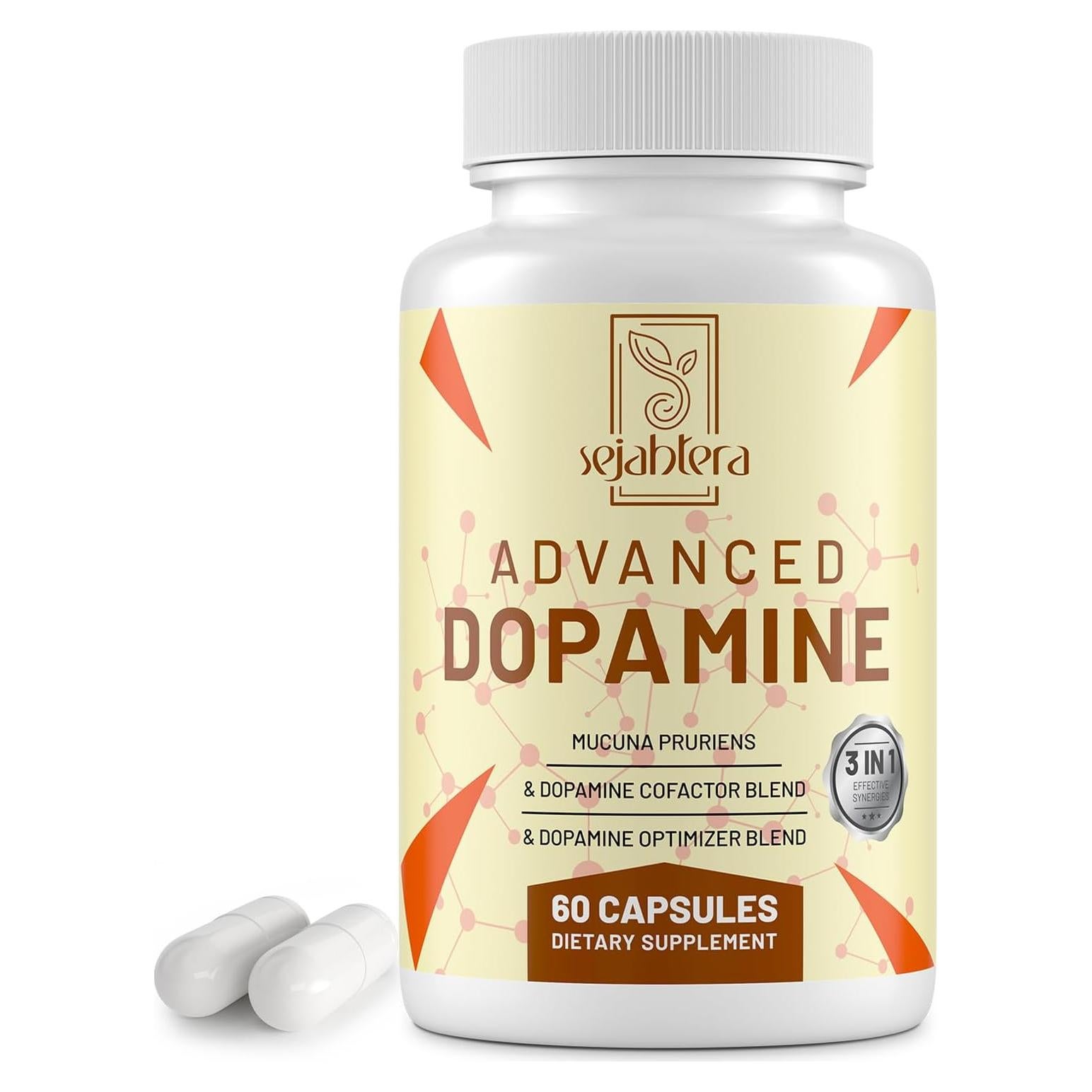 Suplemento de Dopamina Sejahtera - 60 Cápsulas Naturales