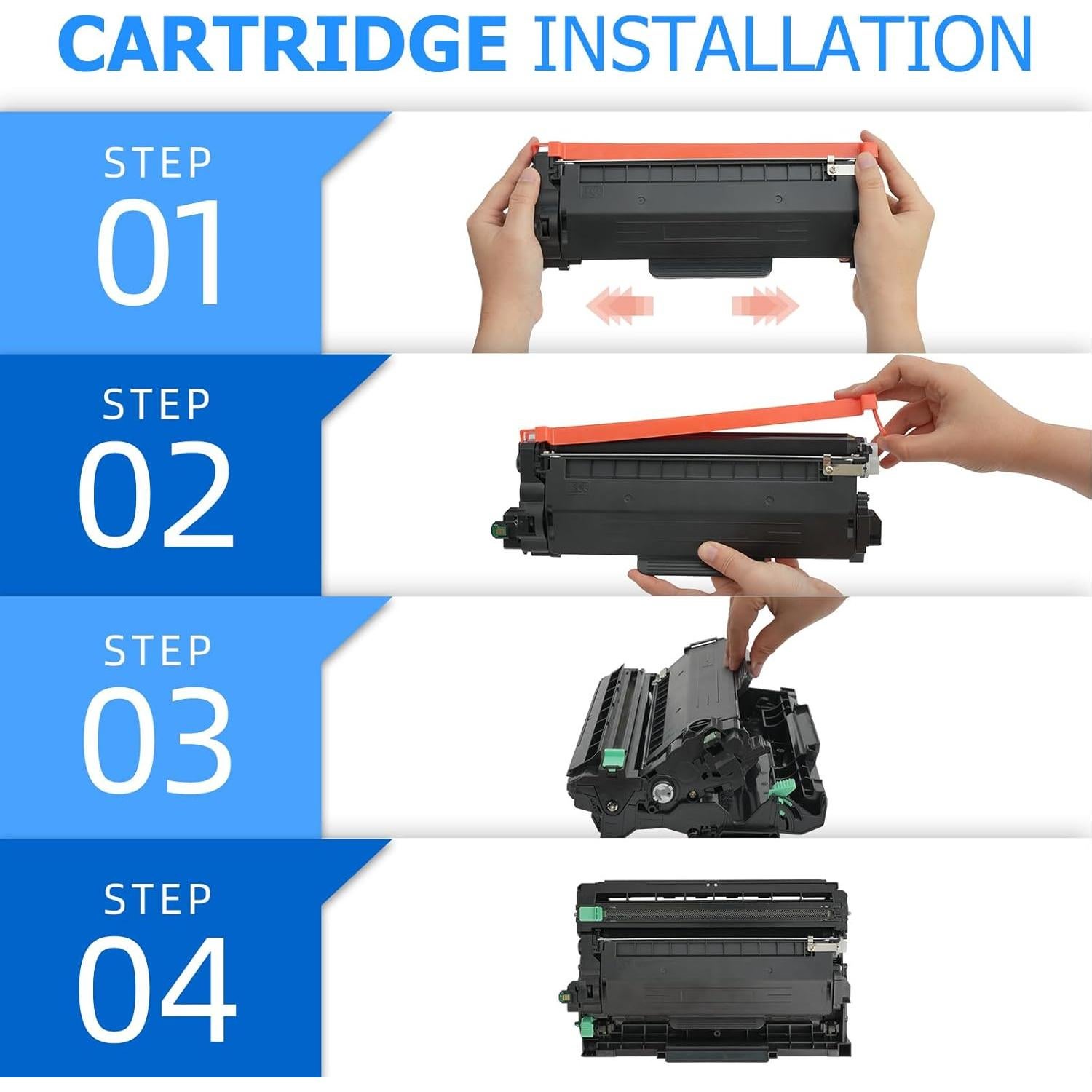 Tóner Negro Inkalfa TN830XL para Brother HL-L2460DW - 4 Unidades